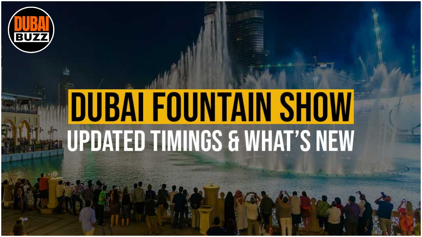 The Ultimate Dubai Fountain Show Guide Viewing, Music & Times