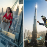 Sky Views Dubai Walking the Edge and Sliding Down the Glass Sky Slide